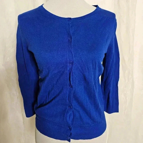 Gap Extra Small Blue Button Front Sweater - Picture 1 of 3